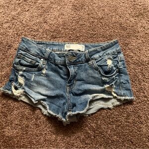Distressed Denim Women Shorts
